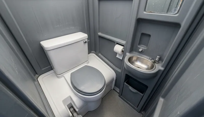 Flushable Porta Potty on-site placement in Dallas, TX