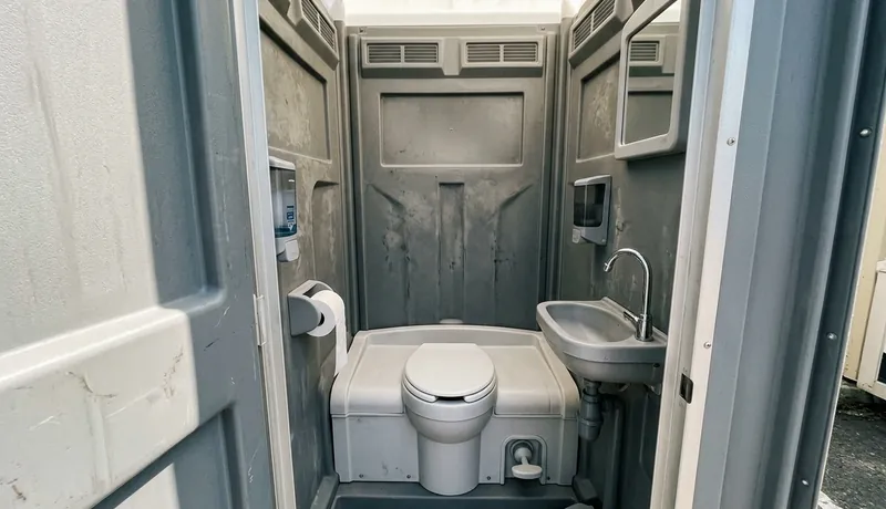 Flushable Porta Potty rental unit in Dallas, TX